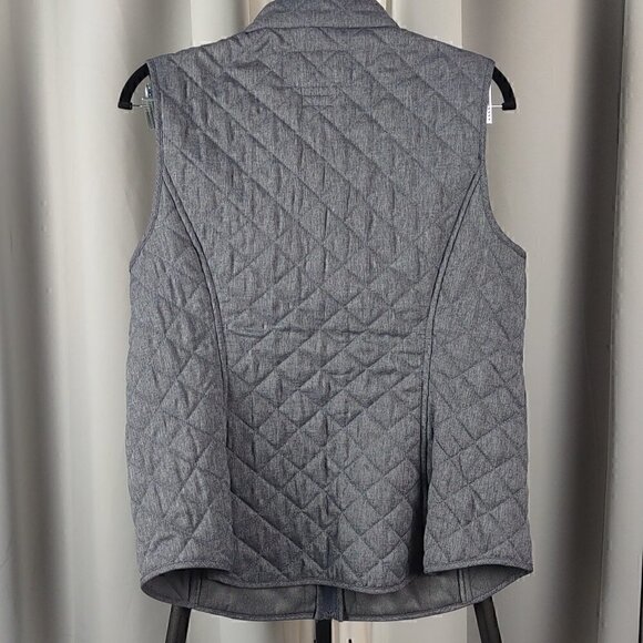 Van Heusen Women's Gray Quilted Vest Size Medium - Picture 3 of 8